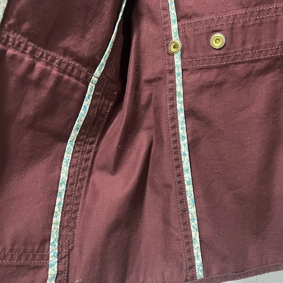 J. Crew burgundy Utility Jacket S - Picture 7 of 9